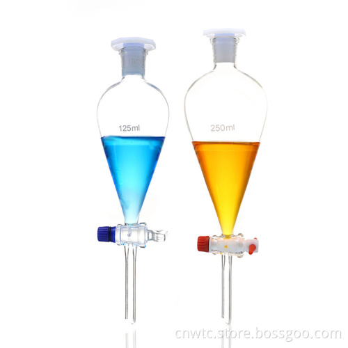 Professional Laboratory Dispensing Funnel with PTFE and Glass Pistons